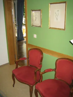 Wartezimmer der Praxis